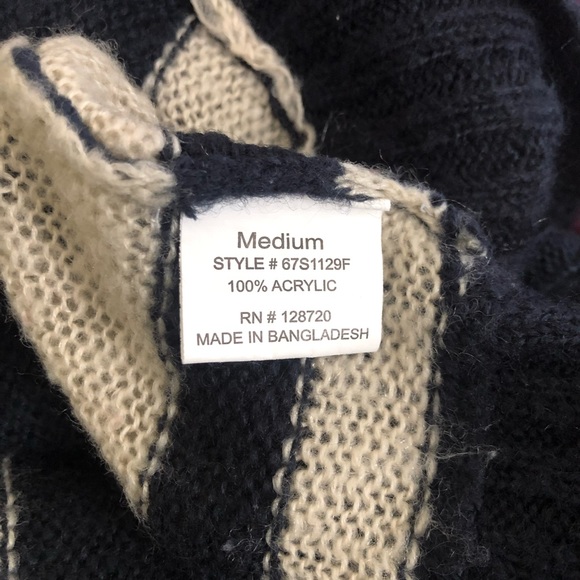 Quinn Stripe Open Front Cardigan Sweater - Picture 8 of 8